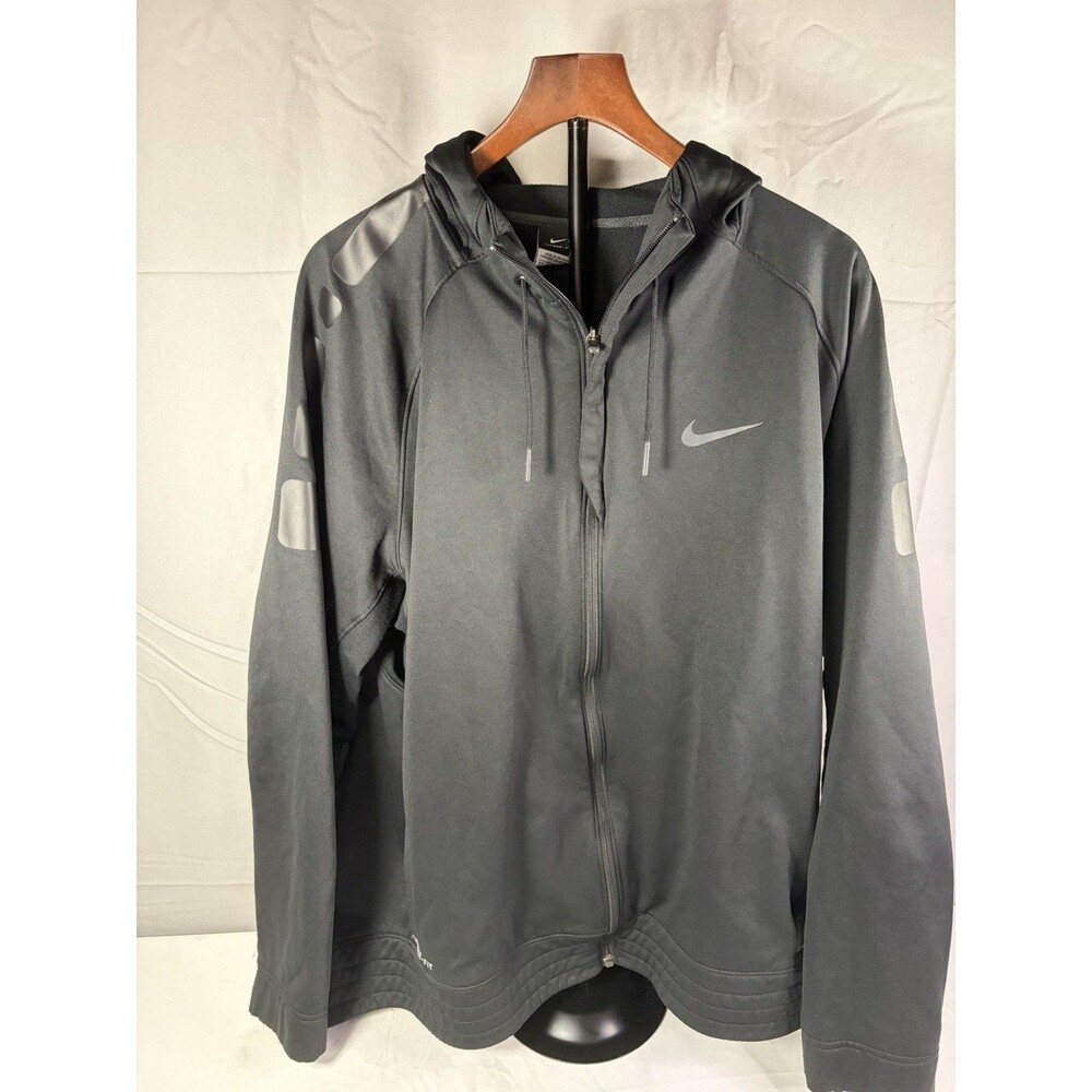 Nike Therma-FIT Nike Elite Black Fleece Full-Zip Jacket 2XL Hoodie Very nice